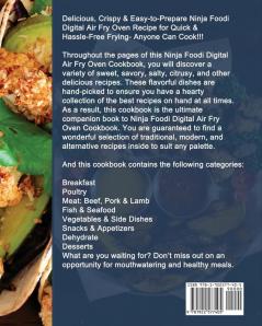 Ninja Foodi Digital Air Fry Oven Cookbook: Crispy Easy Healthy Fast & Fresh Recipes for Your Ninja Foodi Digital Air Fry Oven