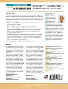 Planning and Control Using Microsoft Project 2013 2016 or 2019 & PMBOK Guide Sixth Edition
