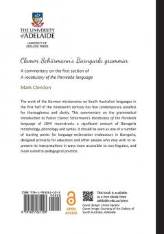 Clamor Schürmann's Barngarla grammar: A commentary on the first section of A vocabulary of the Parnkalla language (revised 2018)