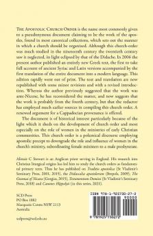 The Apostolic Church Order: The Greek text edited and translated with an introduction and notes: 10 (Early Christian Studies)