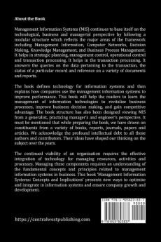 Management Information Systems: Concepts and Implications