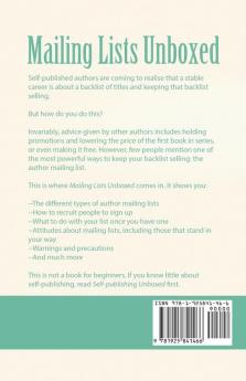 Mailing Lists Unboxed: The Three-Year No-bestseller Plan For Making A Living From Your Fiction Book 2