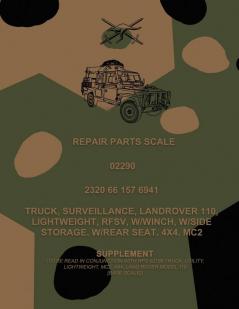Repair Parts Scale Truck Surveillance Land Rover 110 Lightweight RFSV W/Winch W/Side Storage W/Rear Seat 4x4 MC2