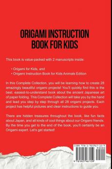 Origami Instruction Book for Kids Complete Collection: Easy Japanese Origami + Animals Edition Origami