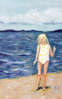 Beach Girl: Blank Notebook: 35 (Blinkies)