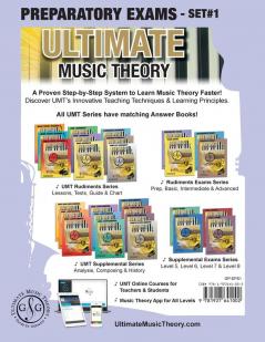 Preparatory Music Theory Exams Set #1 - Ultimate Music Theory Exam Series: Preparatory Music Theory Exams Set 1 Workbook contains Four Exams Plus UMT ... Royal Conservatory of Music Theory Exams.: 36