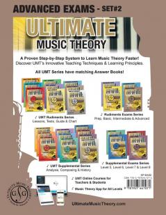 Advanced Music Theory Exams Set #2 - Ultimate Music Theory Exam Series: Preparatory Basic Intermediate & Advanced Exams Set #1 & Set #2 - Four Exams ... 50 (Ultimate Music Theory Exam Books)