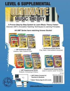 LEVEL 6 Supplemental Workbook - Ultimate Music Theory: The LEVEL 6 Supplemental Workbook is designed to be completed with the Intermediate Rudiments Workbook.: 28 (Umt Supplemental Workbook)