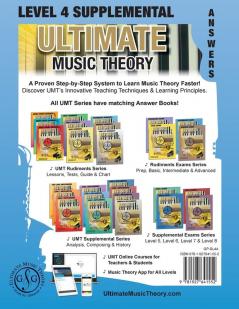 LEVEL 4 Supplemental Answer Book - Ultimate Music Theory: LEVEL 4 Supplemental Answer Book - Ultimate Music Theory (identical to the LEVEL 4 ... Marking!: 25 (Umt Supplemental Workbook)