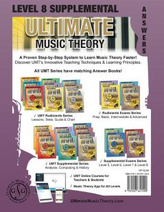 LEVEL 8 Supplemental Answer Book - Ultimate Music Theory: LEVEL 8 Supplemental Answer Book - Ultimate Music Theory (identical to the LEVEL 8 ... Marking!: 33 (Umt Supplemental Workbook)