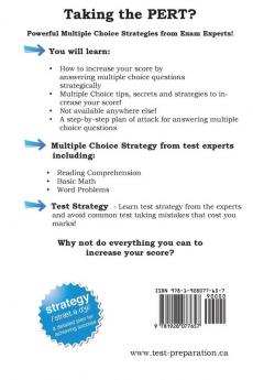 Pert Strategy: Winning Multiple Choice Strategies for the Post Secondary Education Readiness Test