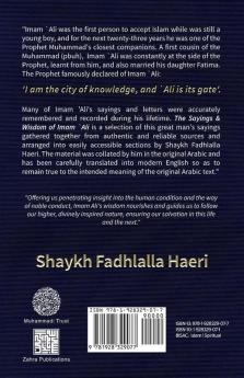 The Sayings and Wisdom of Imam Ali