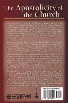 The Apostolicity of the Church: Study Document of the Lutheran-Roman Catholic Commission on Unity