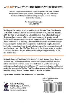 Fix Your Business: A 90-Day Plan to Get Your Life Back and Reduce Chaos in Your Business