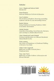 Missouri Folklore Society Journal Special Issue: On Public Folklore in and near Missouri: 33