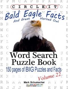 Circle It Bald Eagle and Great Horned Owl Facts Word Search Puzzle Book