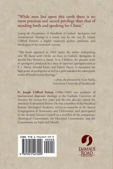 Laying the Foundation: A Handbook of Catholic Apologetics and Fundamental Theology