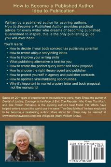 How to Become a Published Author: Idea to Publication