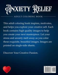 Anxiety Relief Adult Coloring Book