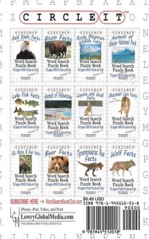 Circle It Snow Leopard Facts Word Search Puzzle Book