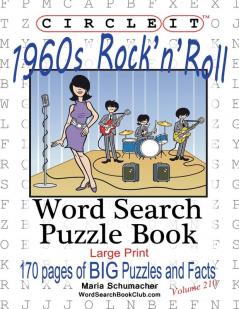 Circle It 1960's Rock'n'Roll Word Search Puzzle Book