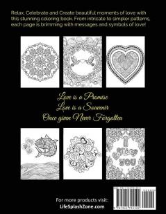 A Celebration of Love: Adult Coloring Book by Life Splash (Valentine Relax Mindfulness Stress Relief Stress Free Calm Meditative Unique Designs Stunning Designs Happy Valentine's Day): 1