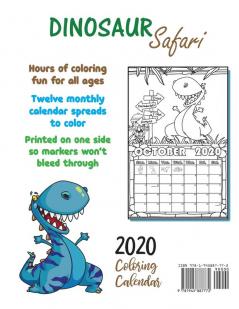 Dinosaur Safari 2020 Coloring Calendar