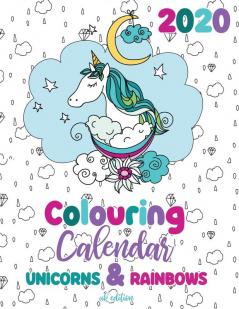 2020 Colouring Calendar Unicorns