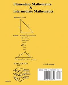 Elementary Mathematics & Intermediate Mathematics: (Arithmetic Algebra Geometry & Trigonometry)