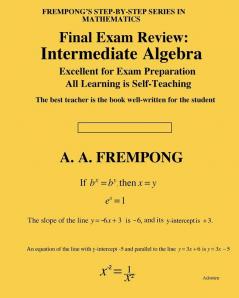 Final Exam Review: Intermediate Algebra