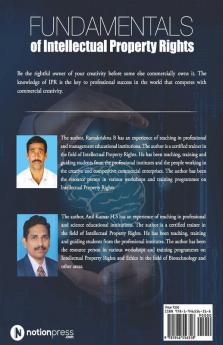 Fundamentals Of Intellectual Property Rights : For Students Industrialist And Patent Lawyers