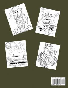 Military Coloring Book for Kids