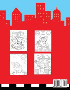 Vehicle Coloring Book