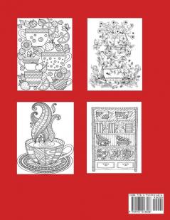 Tea Party Coloring Book