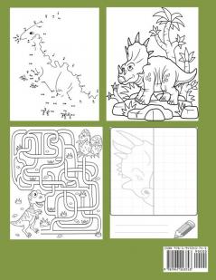 Dinosaur Coloring and Activity Book for Kids