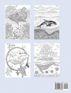 Whale Coloring Book for Adults (Animal Coloring Books)