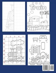 Train Coloring and Activity Book for Kids