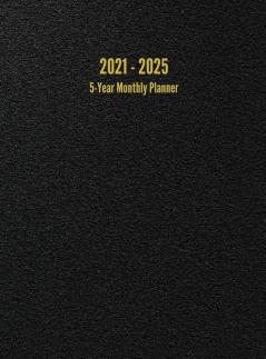 2021 - 2025 5-Year Monthly Planner