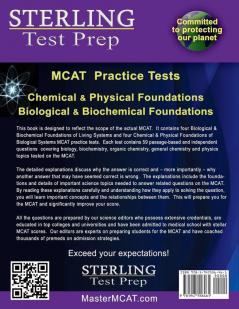 Sterling Test Prep MCAT Practice Tests: Chemical & Physical + Biological & Biochemical Foundations