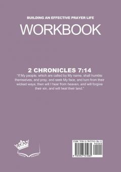 Building an Effective Prayer Life Workbook