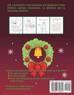 12 Days of Christmas: Coloring and Activity Book for Kids