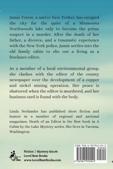 Death of an Editor: A Cabin by the Lake Mystery: 1