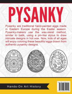Pysanky / Easter Eggs of Eastern Europe: Coloring Pages for Kids and Kids at Heart: 17 (Hands-On Art History)
