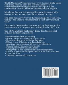 ECPE Michigan Proficiency Essay Test Success: Study Guide with Essay Practice Tests and Writing Samples