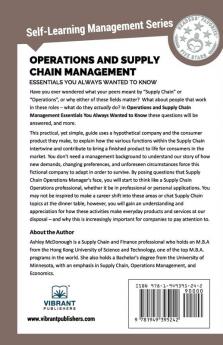 Operations and Supply Chain Management Essentials You Always Wanted To Know (Self-Learning Management Series)