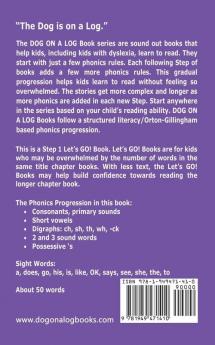 The Dog On The Log: Sound-Out Phonics Books Help Developing Readers including Students with Dyslexia Learn to Read (Step 1 in a Systematic Series of Decodable Books) (Dog on a Log Let's Go! Books)