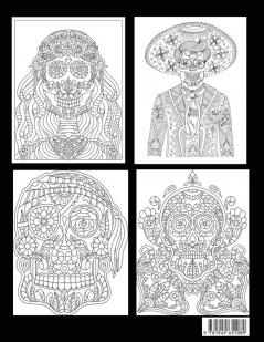 Sugar Skull Coloring Book: A Day of the Dead Adult Coloring Book (Adult Coloring Books)