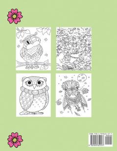 Owls Coloring Book for Kids: Cute Owl Designs to Color for Girls Boys and Kids of All Ages