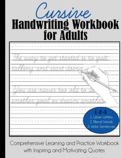 Cursive Handwriting Workbook for Adults