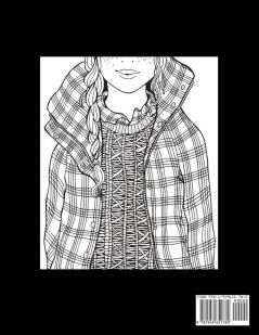 Teen Coloring Book for Girls